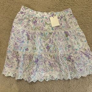 Jennifer & Grace Floral Eyelet Skirt